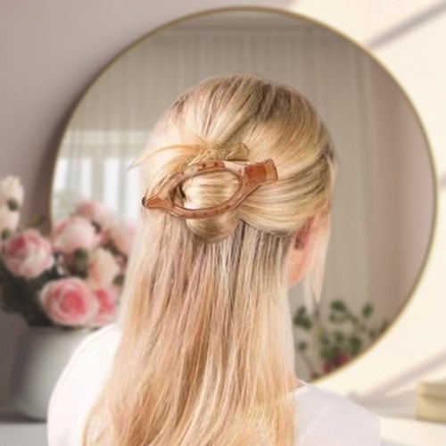 6X Women Girl Summer Flat Hair Clips Lay Down Claw Clip French Concord Hair Clip - Picture 12 of 14