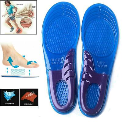 Silicone Non-Slip Sport Gel Shoe Insoles Massaging Insole Orthopedic Foot  Care UK