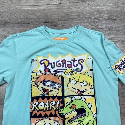 Nickelodeon Rugrats T-Shirt Aqua Color Velvet Image Size M - Picture 2 of 7