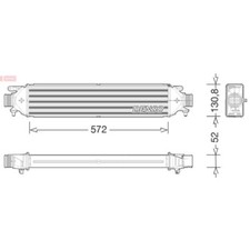 1x Ladeluftkühler DENSO DIT09122 passend für FIAT / LANCIA