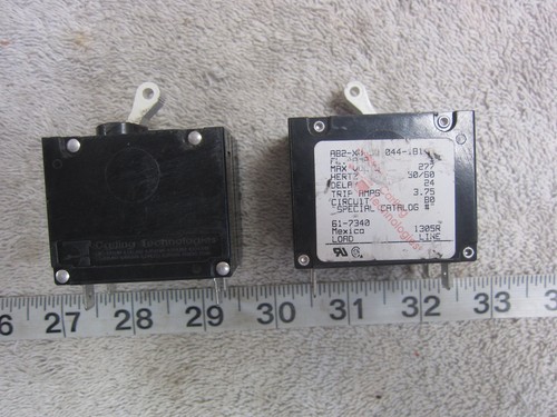 Carling Technologies AB2-X0-09-044-1B1-C 2P 3A 277V Leitungsschutzschalter, gebraucht - Bild 2 von 3