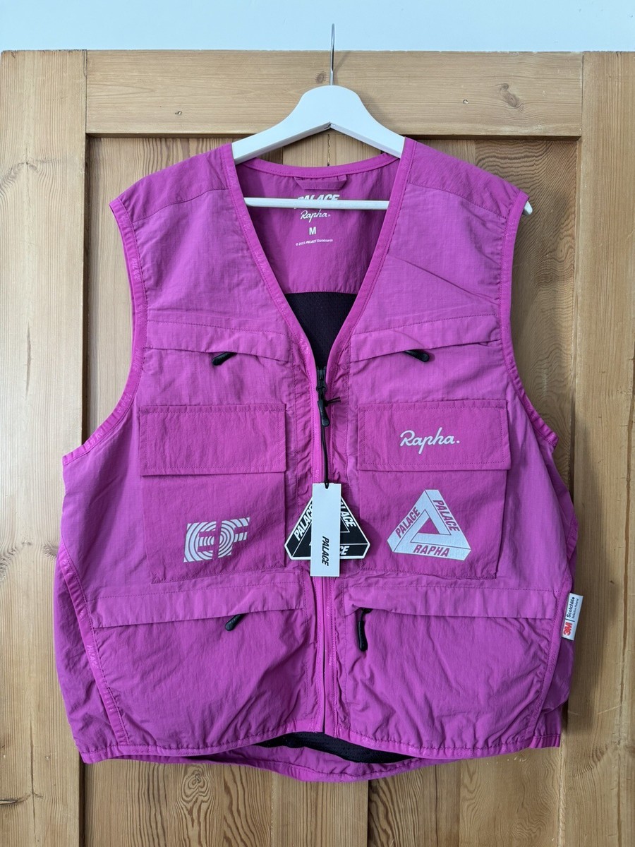 トップス PALACE SKATEBOARDS RAPHA UTILITY VEST L Palace x Rapha EF Education First Utility Vest PinkPalace x