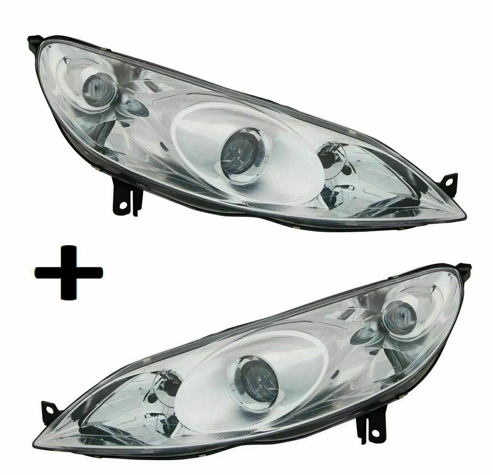TYC 2x PHARE AVANT D+G ÉLECTRIQUE+ MOTEUR H1 H7 POUR PEUGEOT 407 / SW 2004-2008