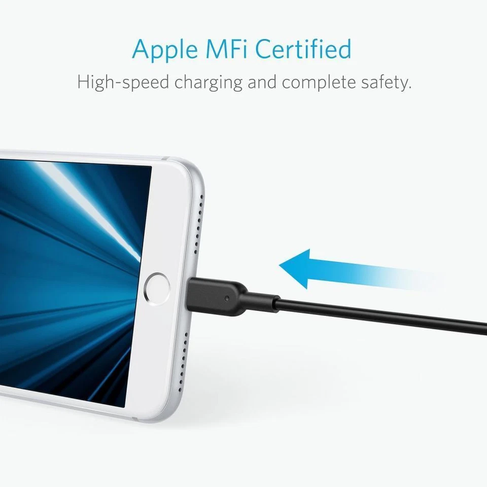 Anker PowerLine II MFi Certified Lightning Cable (6ft), Probably The World's Dur - Image 2 of 4