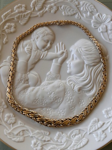 Tiffany & Co 14K Gold Byzantine Braid Russian Weave Necklace 32.9 Grams 16 Inch - Picture 11 of 21