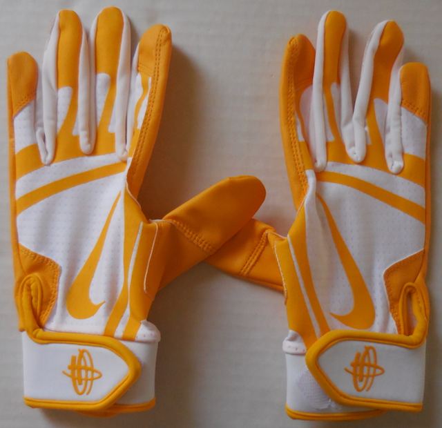 Nike Youth Huarache Edge Batting Gloves Mustard Yellow/White Youth Large | eBay
