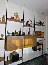 LIBRERIA Teak Modular Cabinet Shelving system 1960 design style lb7 Albini moma