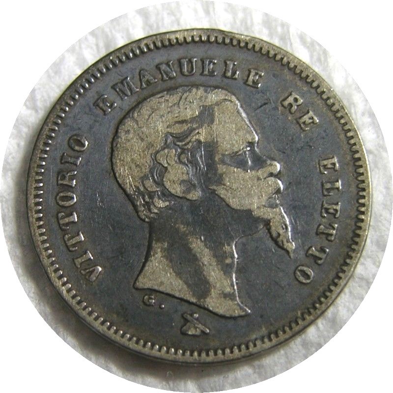 elf Italy Emilia 50 Centesimi 1860  Unification Period