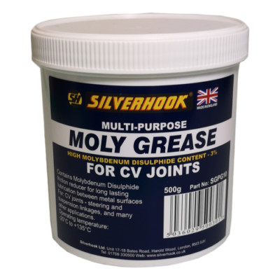 2 x CV Joint Moly Grease Mehrzweck 135+°C - Reibungsminderer Schmierstoff 500g