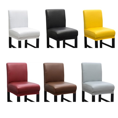 Short Back Chair Cover Stretch Dining Seat Cover Bar Covers Chair for Hotel * * - Picture 7 of 19