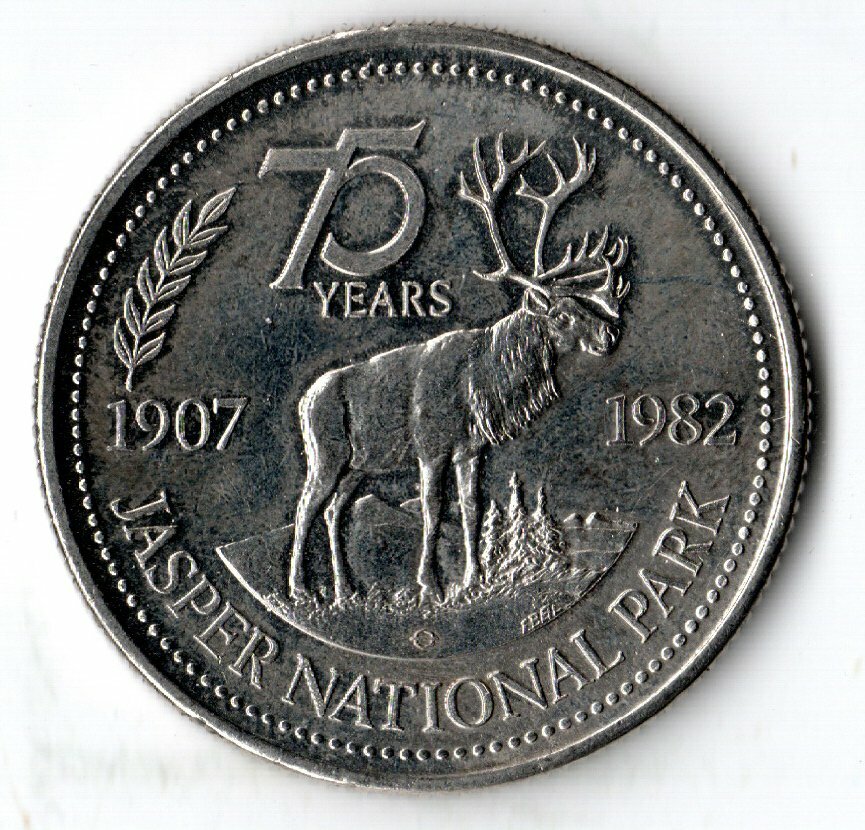 Jasper National Park Canada Souvenir Dollar 1982 | eBay