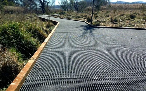 Anti Slip Resin Fiberglass 2000x500 30x30 GREY Grit Access FRP Walkway Grating - Picture 9 of 12