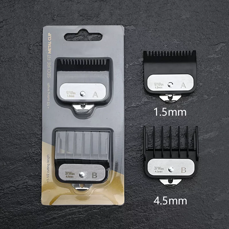 1.5mm 4.5 mm Hair Clipper Guide Comb Set Standard Guards Attach