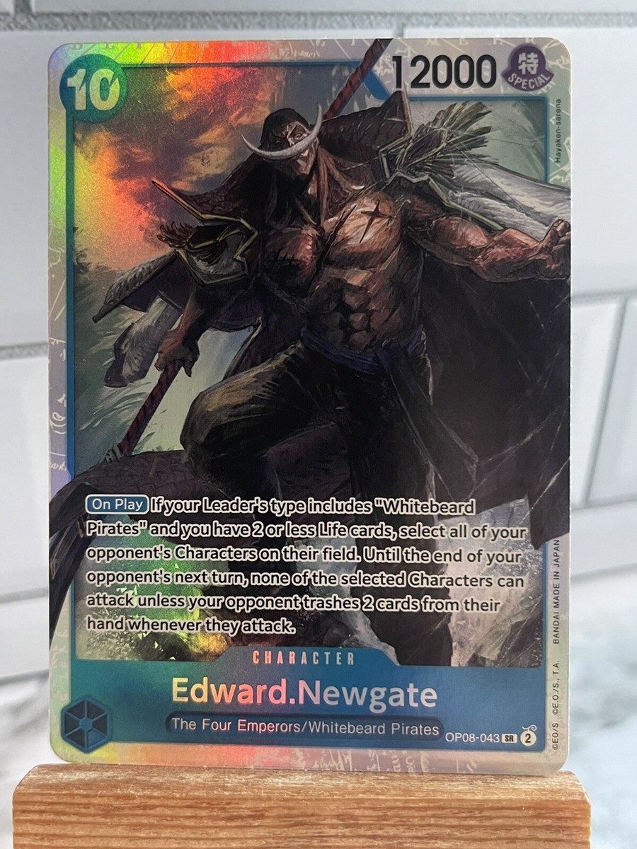 Edward Newgate SR OP08-043 English ONE PIECE Card Game Two