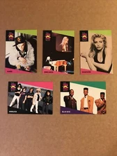 Lot of 5 ProSet Super Stars Musicards Adamski,gibson,bell biv devoe, annihilator