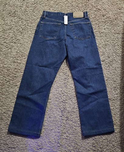 Eddie Bauer Jeans NWT Relaxed Mens 30x30 Blue Straight Baggy Preppy Glam Lot - Picture 7 of 7