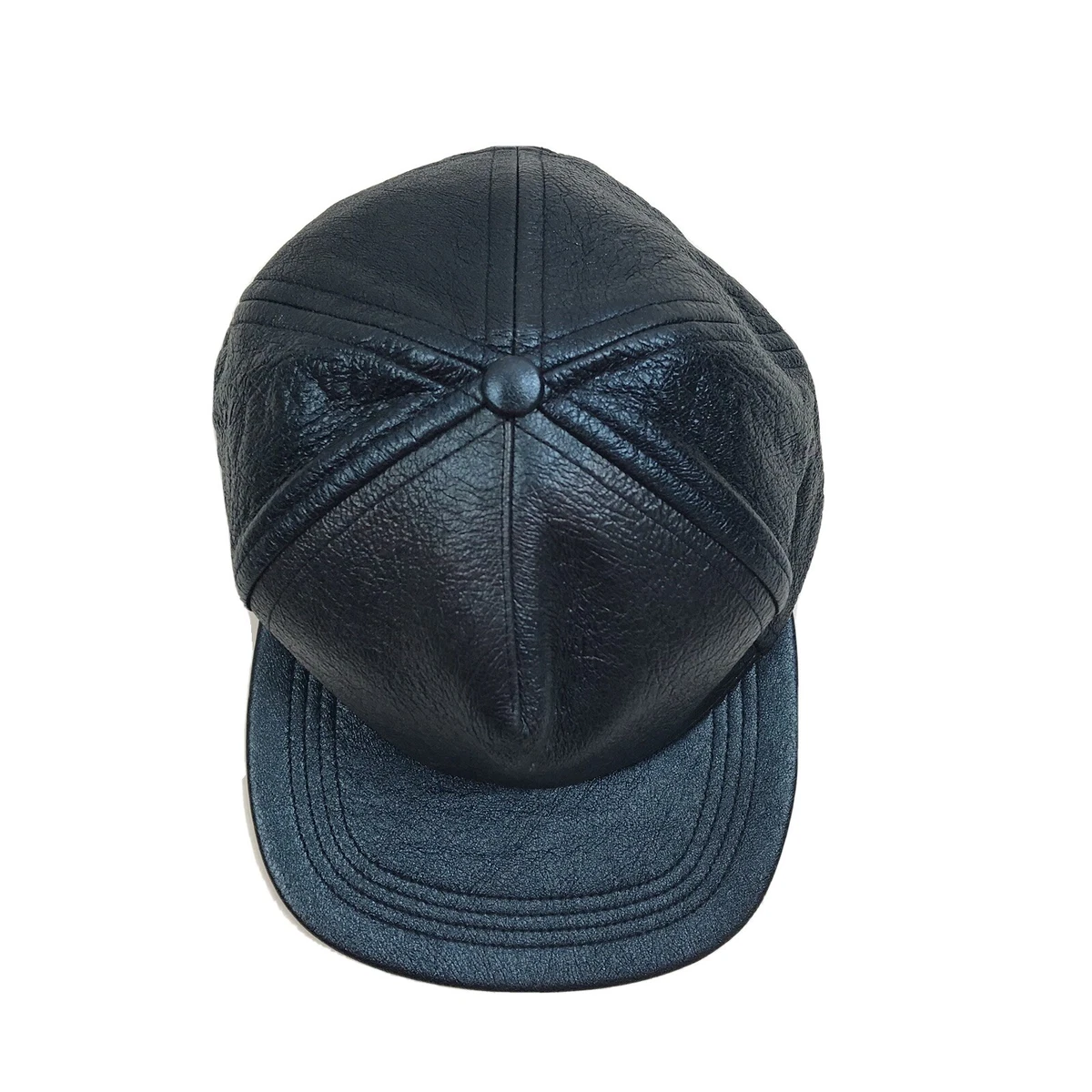CAST OF VICES BLUE SILVER LEATHER CAP ONE SIZE