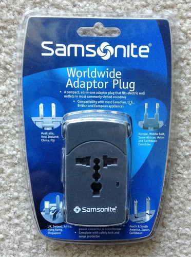 Adaptateur samsonite electronique universel - prises usb noir