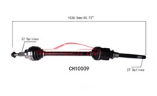 CV Axle Assembly-Shaft PROTECH CH10009