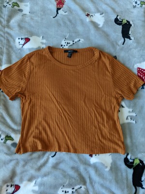 forever 21 orange crop top