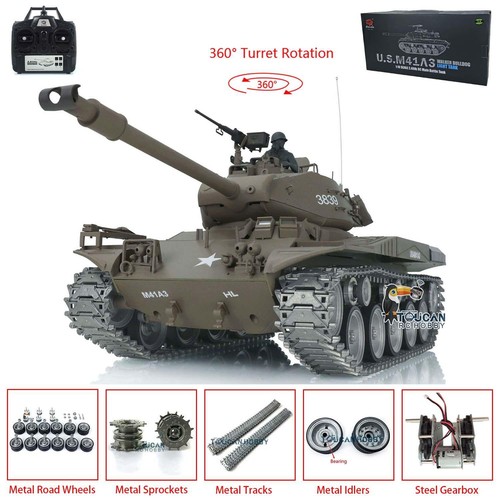 Henglong 1/16 7.0 Customized Walker Bulldog RTR RC Tank 3839 Metal Road Wheels - Picture 3 of 12