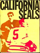1967 California Seals v San Diego Gulls Game Program vtg WHL Hockey Oakland -nhl