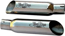 Voodoo Shorty Slip-On Exhaust Dual Polished Stainless Steel VEBUSAK1P