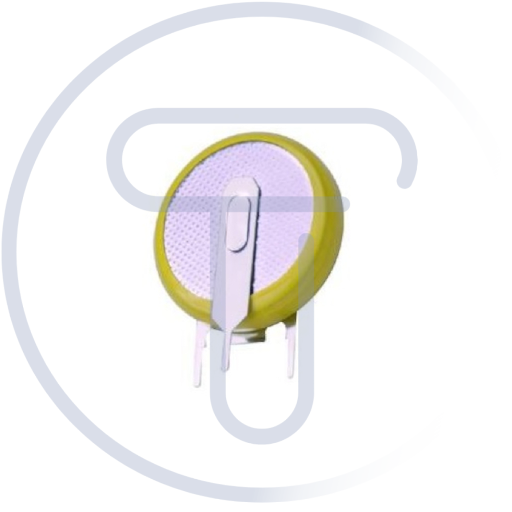 Pila al litio 3V 210mAh CR2032, DL2032 a 3 pin circuito stampato