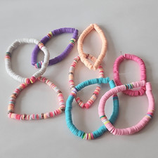 Lot of 8 Stretch Bracelets Womens Girls