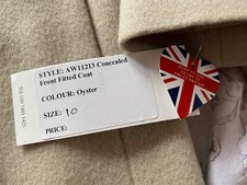 Helene Berman Wool Coat Uk 10 Bnwt
