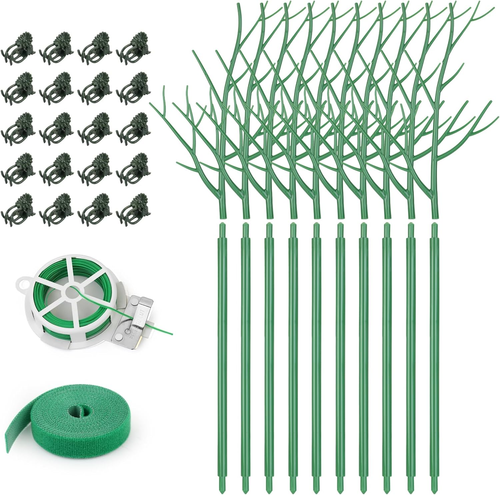 10 Pack Plant Support Stakes for Indoor Plants, 27.56 Inch Twig Plant Sticks wit