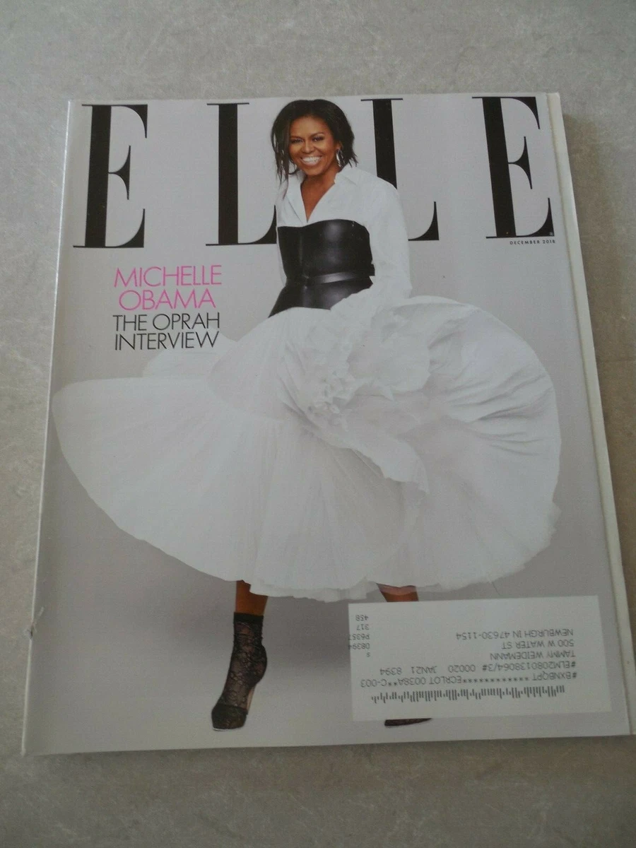 ELLE Magazine DECEMBER 2018 MICHELLE OBAMA THE OPRAH INTERVIEW Cover CHER