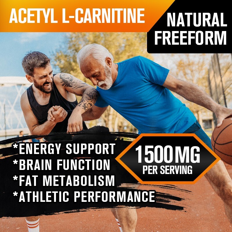 1500mg Acetyle L-Carnitine High Potency 120Capsule Energy Production  Supplement