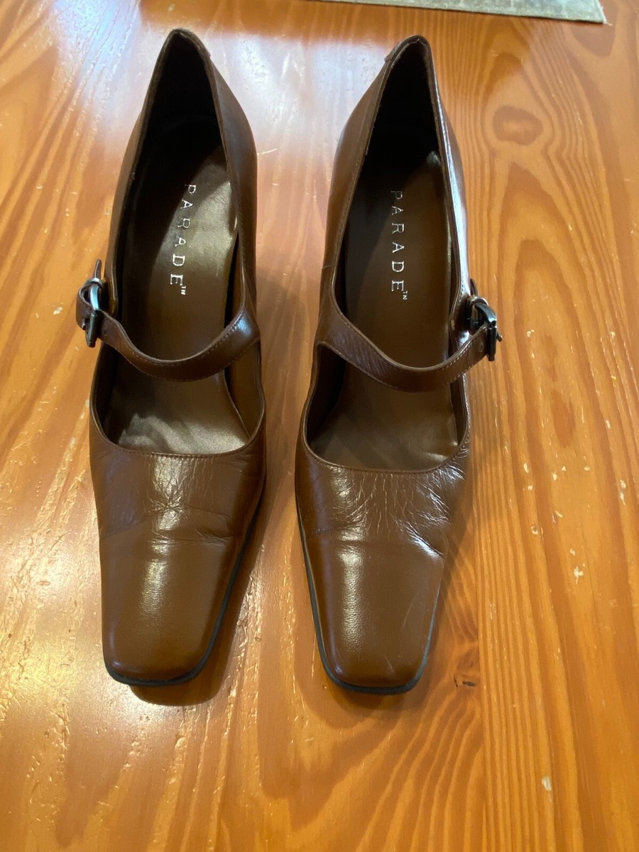 Light Brown MaryJane heeled shoes; worn twice; size 7 | eBay