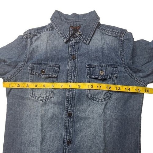 Seven for All Mankind button down worn wash denim button down small - Picture 7 of 9