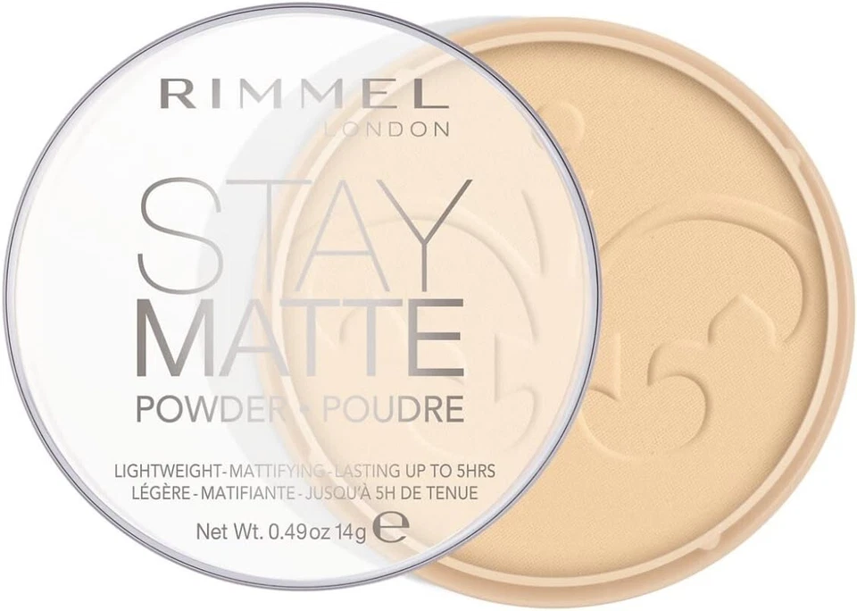 Rimmel London Stay Matte Pressed Powder Number-001 Transparent 14 g NEW AU SHIP - image 2 of 4