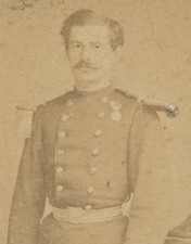 Military CDV. Infantry, 5 on the shako. Mexico Expedition Medal.