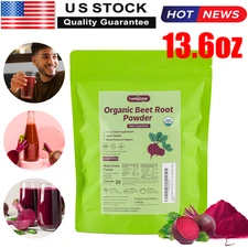 13.6 OZ Pure Beet Root Powder Raw Non GMO Pure Beta Vulgaris Nitric Oxide Booste