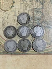 Lot Of 7 Barber Half Dollar 90% Silver Coins