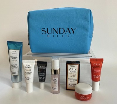 Sunday Riley 8 Pc Vitamin C Travel/Deluxe Sample Set New-does Not Come In Boxes