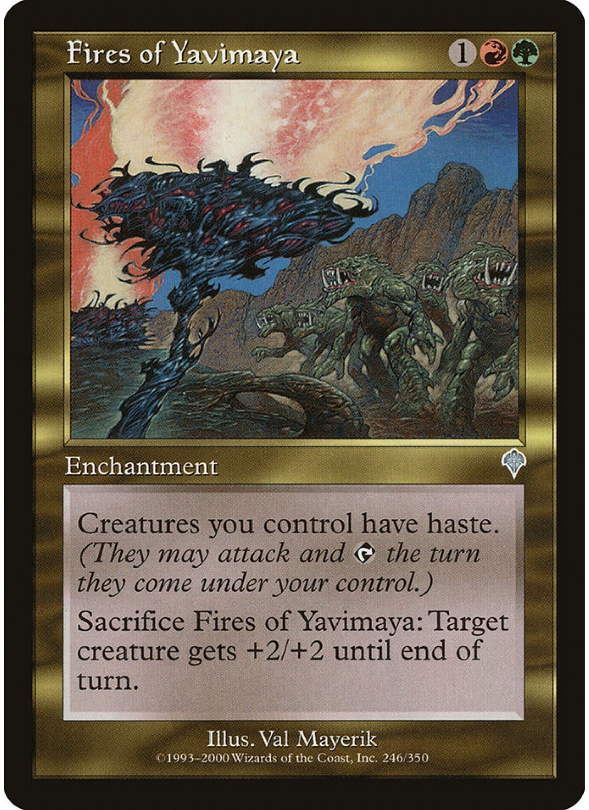 Fires of Yavimaya   246 MTG NM  - Invasion