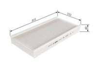 Bosch Filter, Innenraumluft 1 987 432 112 FüR Peugeot CitroËN