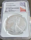 2024 W Silver American Eagle $1 Coin Pf 70 ULTRA CAMEO NGC Thomas J Uram Sig.