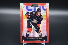 2021-22 O-Pee-Chee Platinum Hockey Maxime Comtois #46 Red Prism Ducks /199