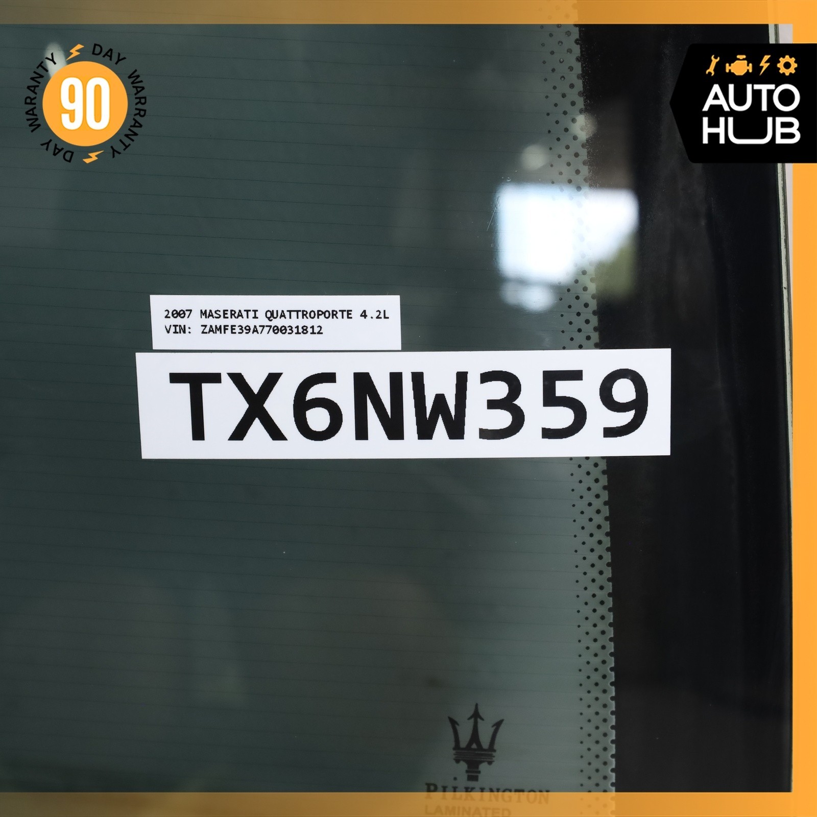 Maserati Quattroporte 2003-2013 Rear Rear window