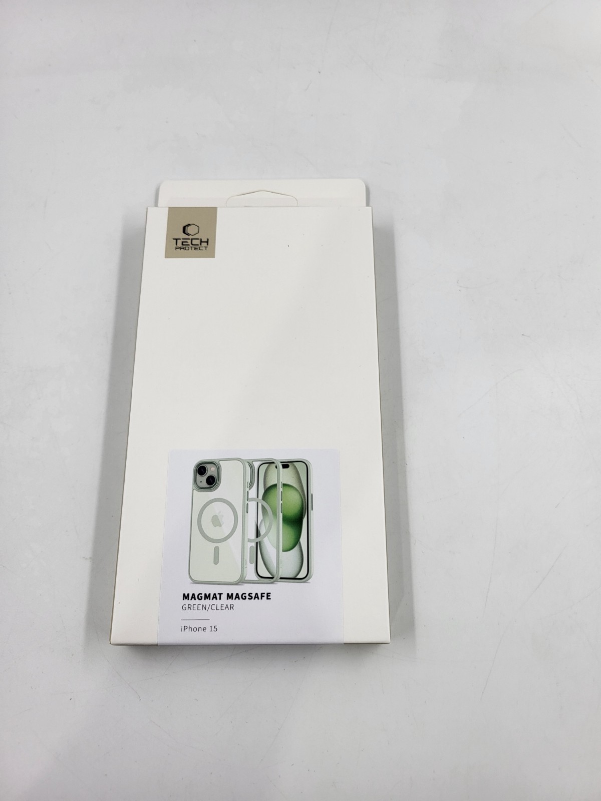 Tech-Protect MagMat MagSafe Hülle für iPhone 15 Green Clear Schutzhülle OVP