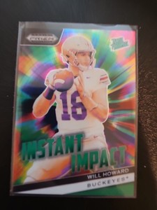 2024 Panini Prizm Draft Picks - Instant Impact Will Howard #II-WH Green Prizm