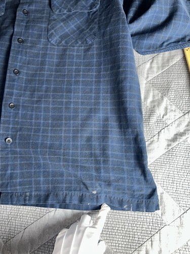 VTG Polo Ralph Lauren Ski Camp Flannel Shirt Men's XL Board Loop Collar 90s Flap - Picture 6 of 9