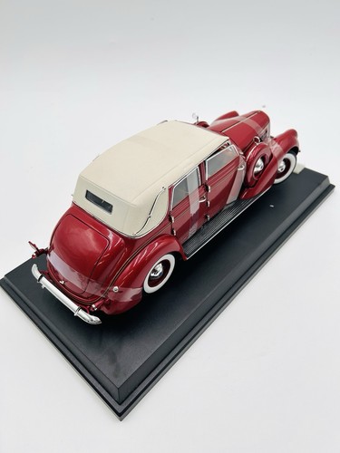 Signature 1/18 1937 Lincoln K  Touring Cabriolet Burgundy, Stately Model NOS - Picture 9 of 15