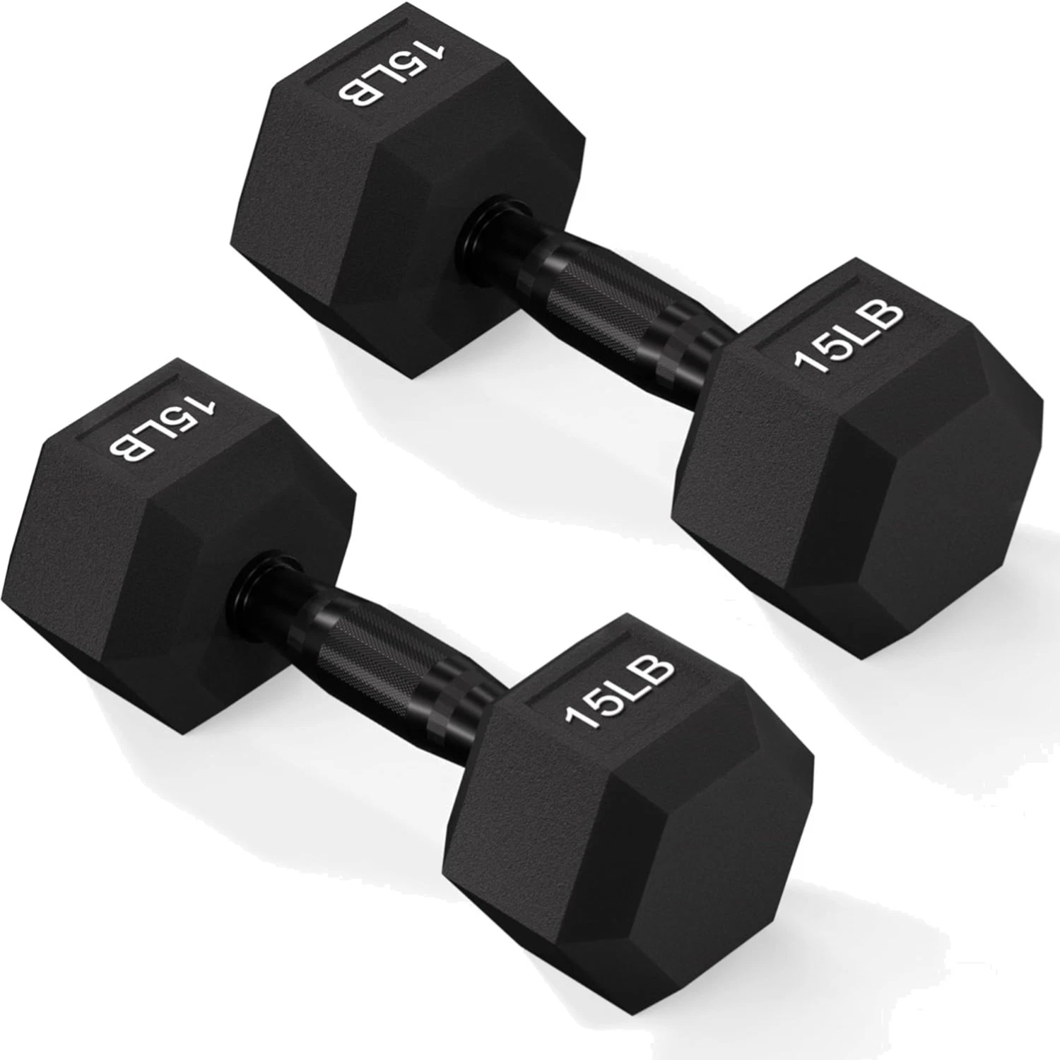 Versatile Hex Dumbbells with Secure Grip - Ideal for Strength Training Workouts
